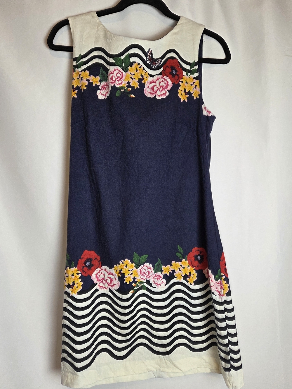 Desigual Prudencia Linen Blend Floral Shift Dress